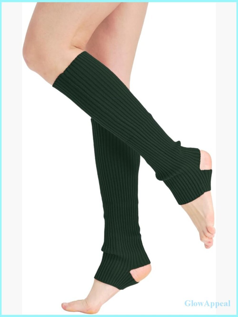 Knit Ribbed Leg Warmers Y2K 80s Harajuku Sports Yoga Dance Accessories